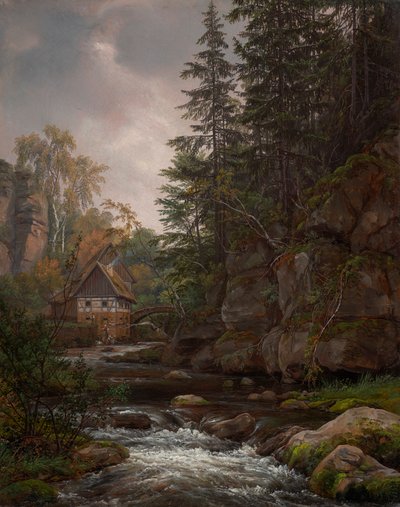 Lochmühle i Liebethaldalen av Johan Christian Dahl