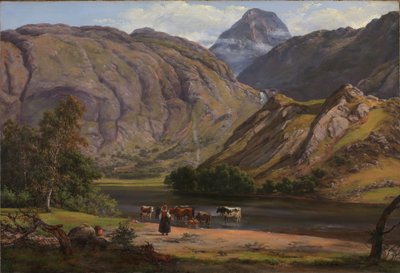 Isdalen vid Svartediket nära Bergen av Johan Christian Dahl