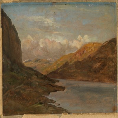 Landskap vid Nystuen i Filefjell av Johan Christian Dahl