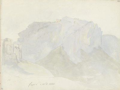 Monte Solaro sett från Capri av Johan Christian Dahl