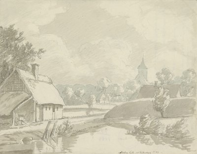 Nødebo kyrka vid Fredensborg av Johan Christian Dahl