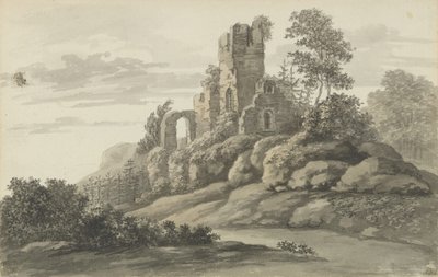 Slottsruinen i Wehlen av Johan Christian Dahl