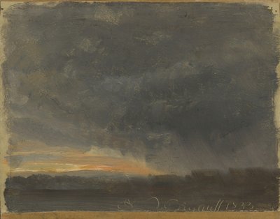 Stormoln med regn av Johan Christian Dahl