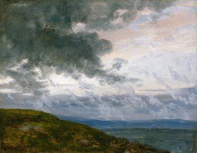 Studie av drivande moln av Johan Christian Dahl