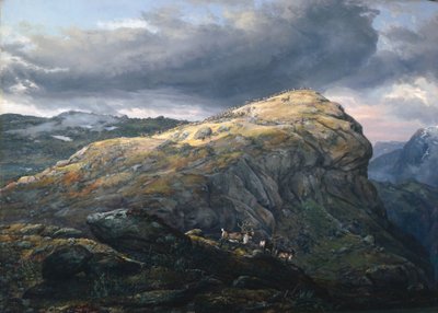 Stugunøset på Filefjell av Johan Christian Dahl