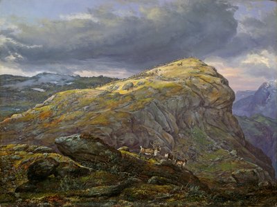 Stugunøset vid Filefjell av Johan Christian Dahl