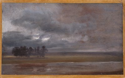 Elbe i regn av Johan Christian Dahl