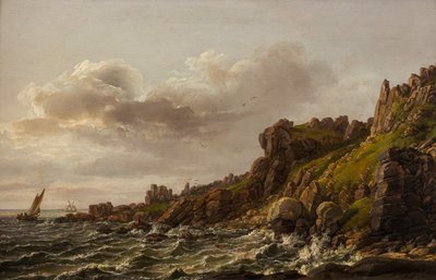 Utsikt över Kullen i Sverige av Johan Christian Dahl