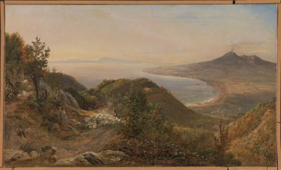 Utsikt från Pimonte av Johan Christian Dahl