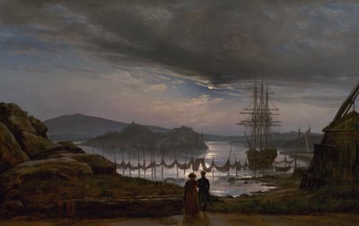 Utsikt från Vaekero nära Christiania av Johan Christian Dahl
