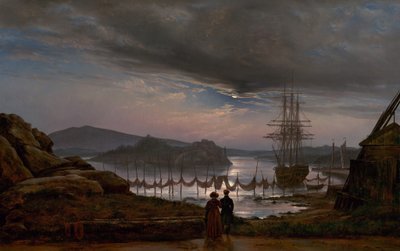 Utsikt från Vaekero nära Christiania, 1827. av Johan Christian Dahl
