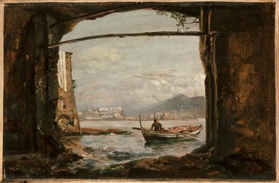 Utsikt från en grotta nära Posillipo av Johan Christian Dahl
