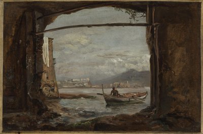 Utsikt från en grotta nära Posillipo av Johan Christian Dahl