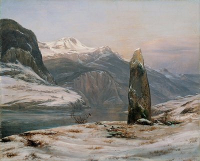Vinter vid Sognefjorden av Johan Christian Dahl