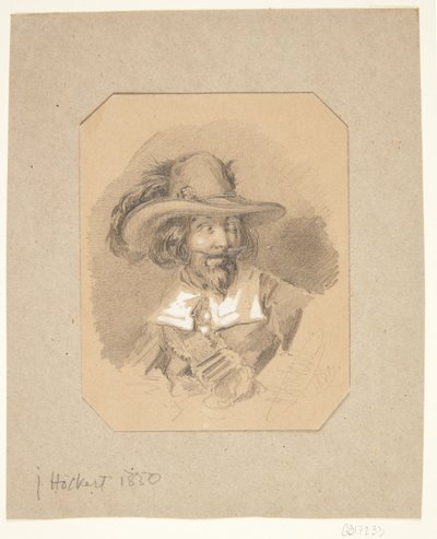 Porträtt av man av Johan Fredrik Hockert
