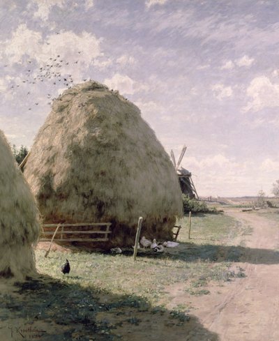 Höstackar av Johan Fredrik Krouthen
