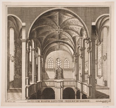 Den övre delen av Frederiksborgs slottskyrka av Johan Friedlein