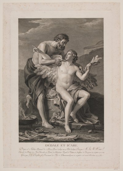 Daedalus och Ikaros av Johan Georg Preisler