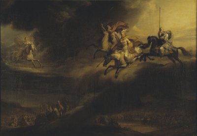 La chevauchee des Valkyries - Valkyriornas färd, av Sandberg, Johan Gustaf (1782-1854). Olja på duk. Mått: 140x201 cm. Nationalmuseum Stockholm av Johan Gustaf Sandberg