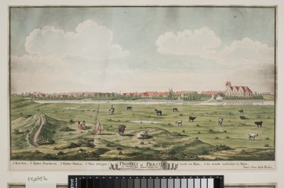 Utsikt till Præstø av Johan Jacob Bruun