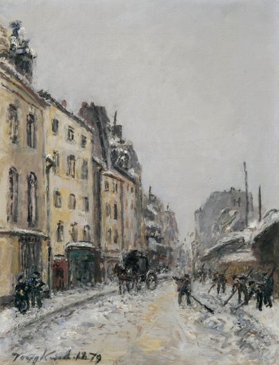 Rue du Faubourg-Saint-Jacques i Paris av Johan Jongkind
