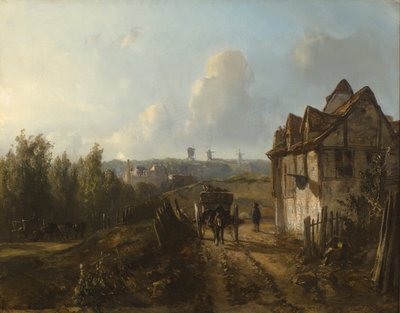 Utsikt över Monmartre av Johan Jongkind