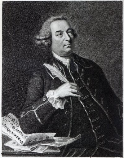 Porträtt av John Christopher Smith (1712-95), musiker och amanuens till Händels av Johan Joseph Zoffany