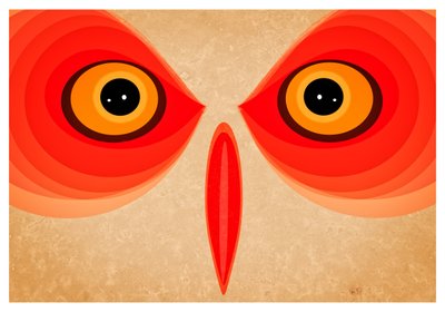 Owl, 2015 (digital konst) av Johan Lilja