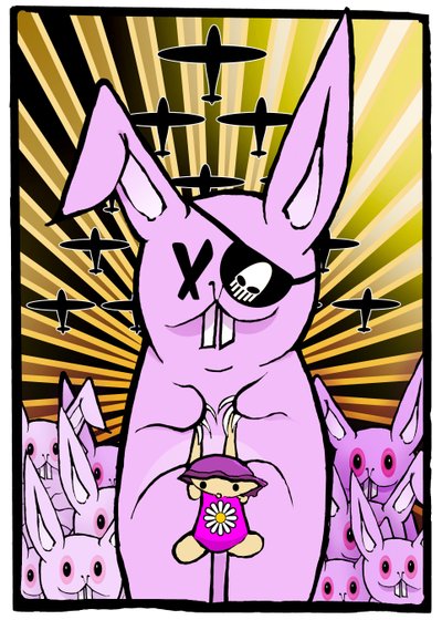The Rabbits, 2012 (digital målning) av Johan Lilja