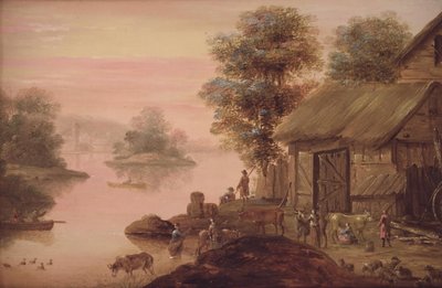 Landskap på holländskt sätt av Johan Mandelberg