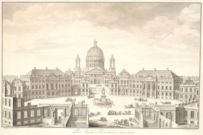 Place Royale från Friedrichstadt till Köpenhamn av Johan Martin Preisler
