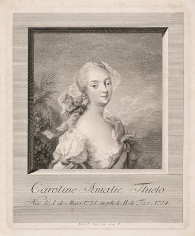 Skådespelerskan Caroline Amalie Thielo av Johan Martin Preisler