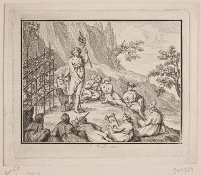 Vinjetten. Bacchus och muserna av Johan Martin Preisler