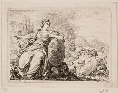 Vignet til P. H. Mallet: Danmarks historia I, 1758 av Johan Martin Preisler