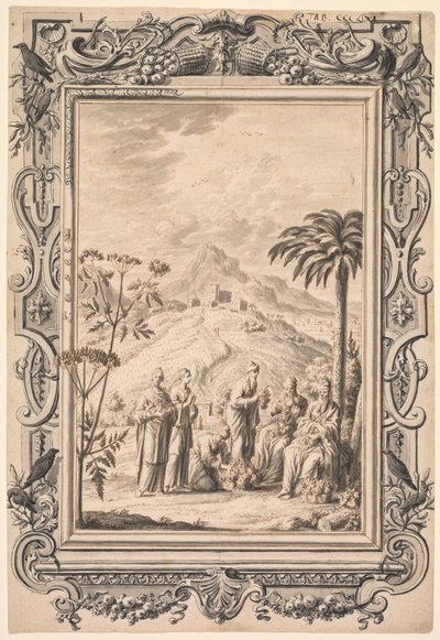 Illustration och kantdesign för Kupfer-Bibel (Copper Bible) av Johan Melchior Füssli