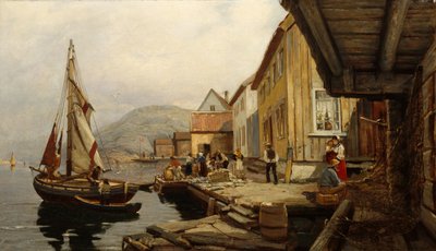 Landskap från Svinør av Johan Nielssen