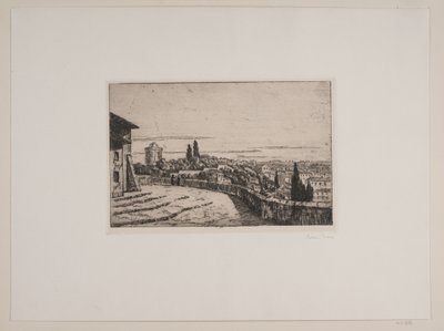 Utsikt över Rom från Janiculum Hill av Johan Rohde