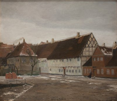 Vinterkväll i Ribe, Jylland av Johan Rohde