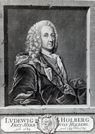Ludvig Holberg, graverad av Johann Martin Bernigeroth, 1757 av Johan Roselius