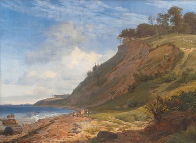 En dansk kust. Utsikt från Kitnæs på Roskildefjorden. Själland av Johan Thomas Lundbye