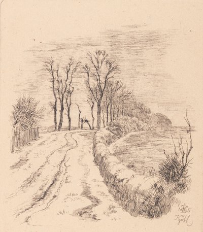 Allé av Vallø av Johan Thomas Lundbye