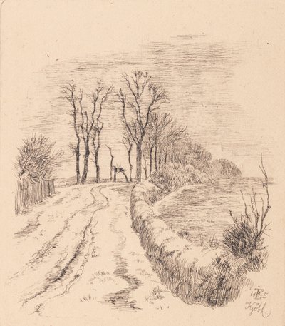 Allé av Vallø av Johan Thomas Lundbye