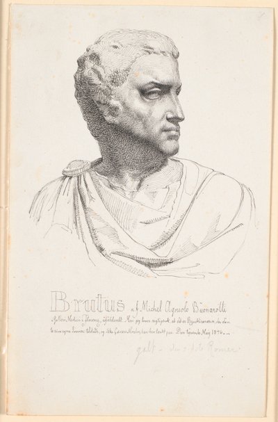 Brutushoved av Johan Thomas Lundbye