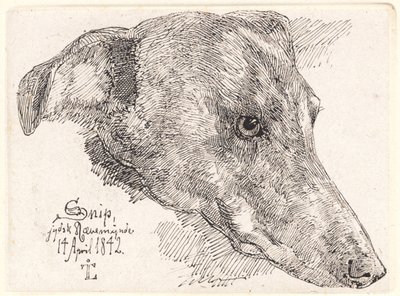 Hundehoved, Snip av Johan Thomas Lundbye