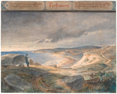 Refsnæs, kustlandskap av Johan Thomas Lundbye