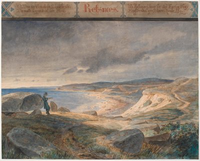 Refsnæs, kustlandskap av Johan Thomas Lundbye