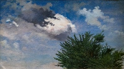 Studie av moln av Johan Thomas Lundbye