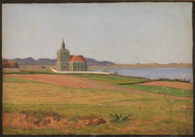 Vinderød kyrka nära Frederiksværk av Johan Thomas Lundbye