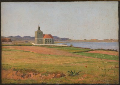 Vinderød kyrka nära Frederiksværk av Johan Thomas Lundbye