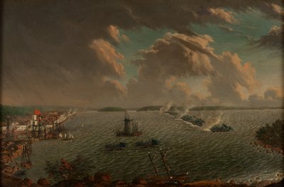 Slaget vid Fredrikshamn maj 1790, 1791. av Johan Tietrich Schoultz